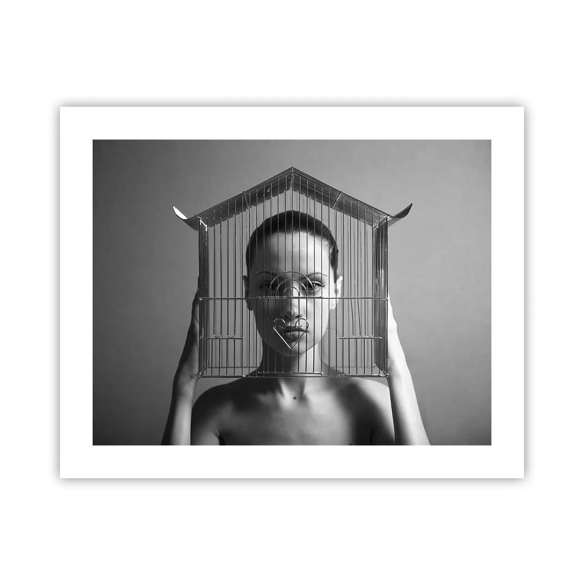 Poster - Een ietwat surrealistisch portret - 50x40 cm