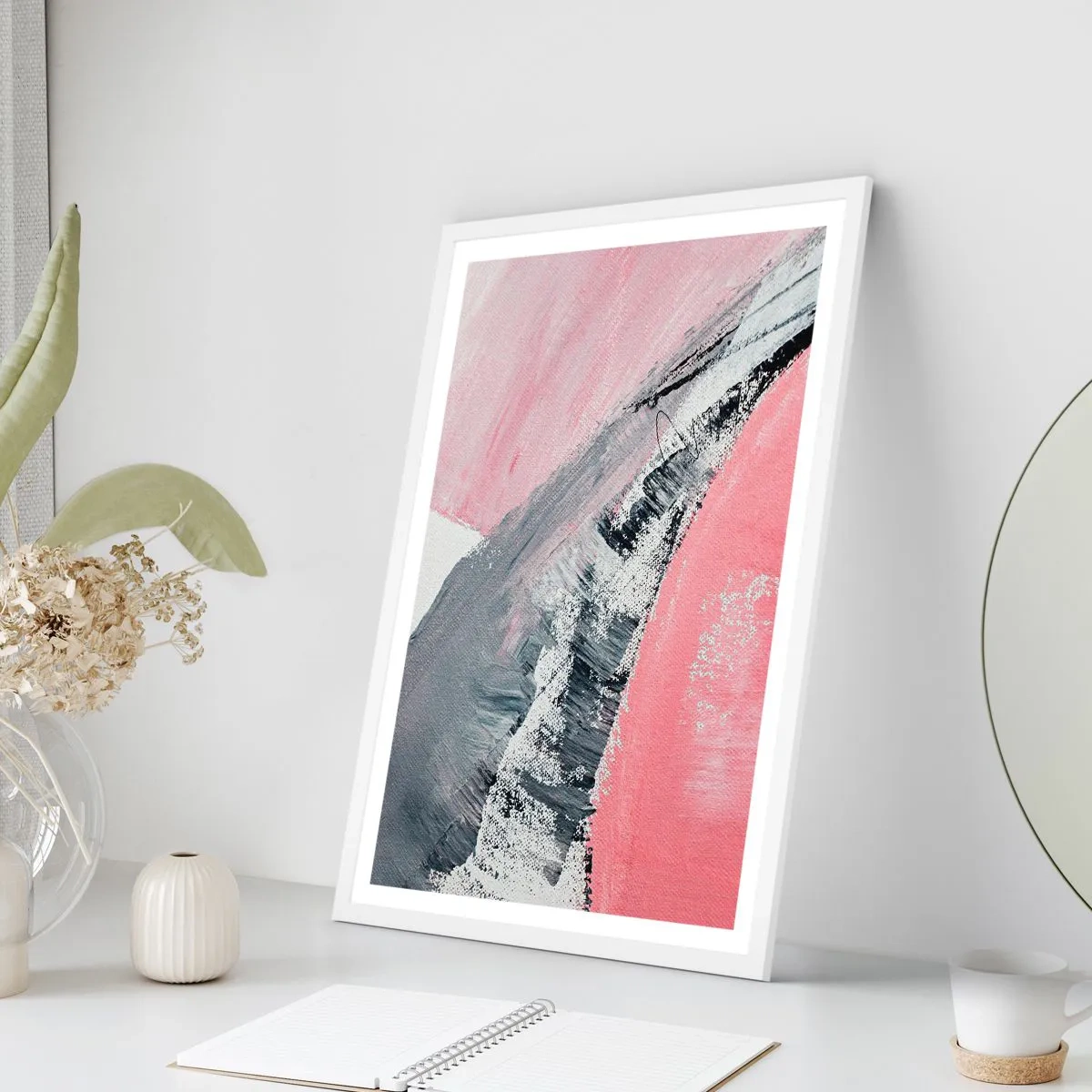 Poster in een witte lijst - Bijpassende compositie - 70x100 cm