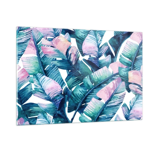 Schilderen op glas - In een bananenboomgaard - 120x80 cm