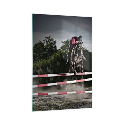 Schilderen op glas - Samen naar de overwinning - 70x100 cm