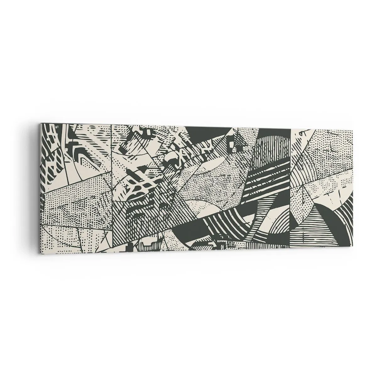 Schilderen op canvas - De dynamiek van nu - 140x50 cm