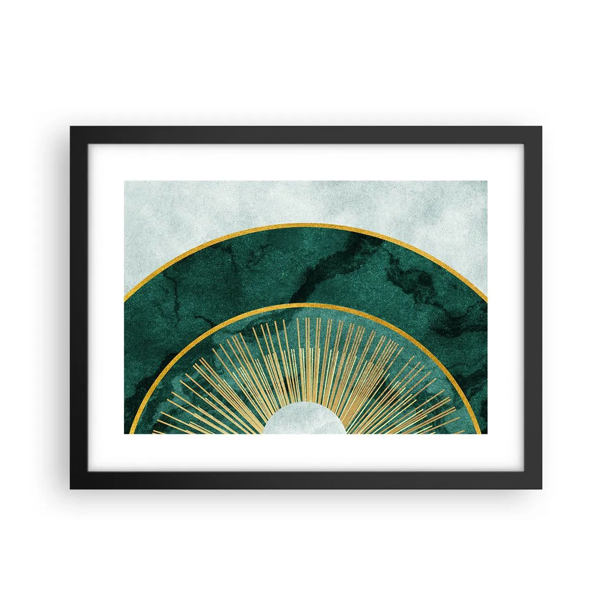 Poster in een zwarte lijst - Een ander zonnestelsel - 40x30 cm