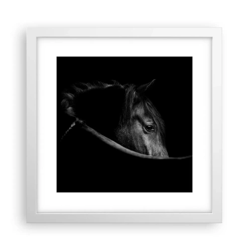 Poster in een witte lijst - Zwarte Prins - 30x30 cm