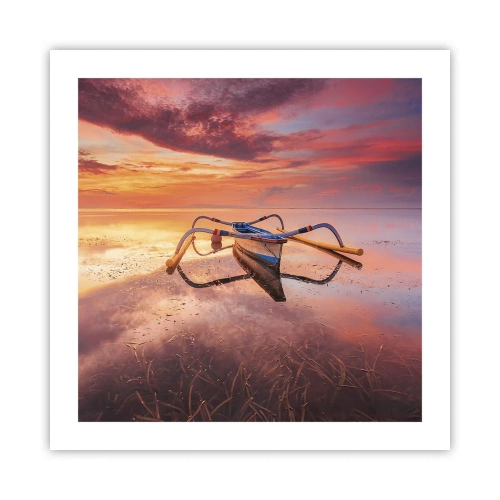 Poster - De rust van een tropische avond - 50x50 cm