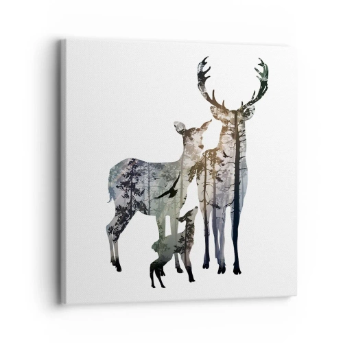 Schilderen op canvas - Familiefotografie - 30x30 cm