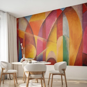 Zelfklevend Fotobehang Deluxe Sticker - Kathedraal van de zon - Abstractie, Deel, Moderne kunst - 300x210 cm