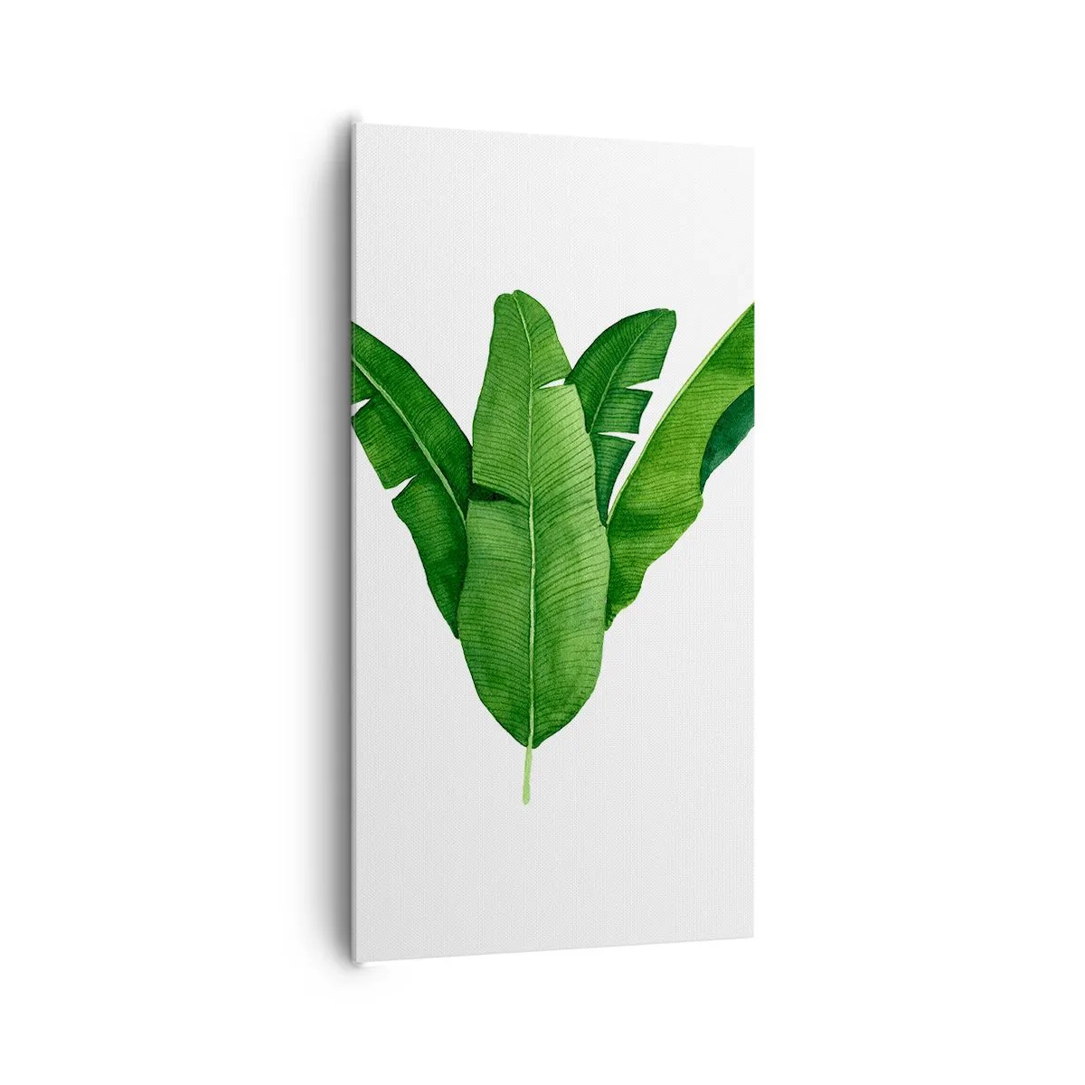 Schilderen op canvas - Groene symmetrie - 65x120 cm