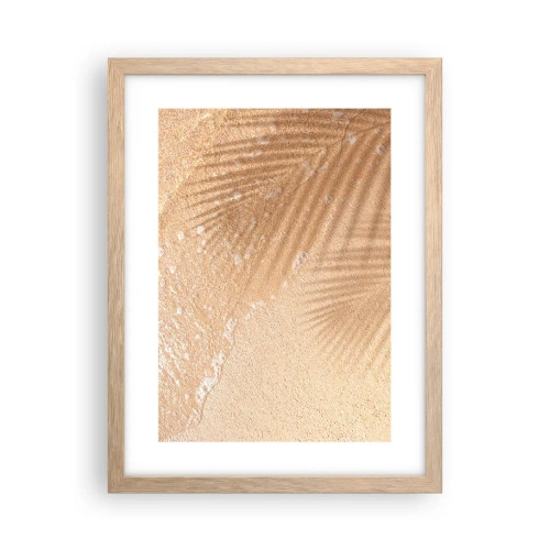 Een poster in een licht eiken lijst - De schaduw van een hete zomer - 30x40 cm