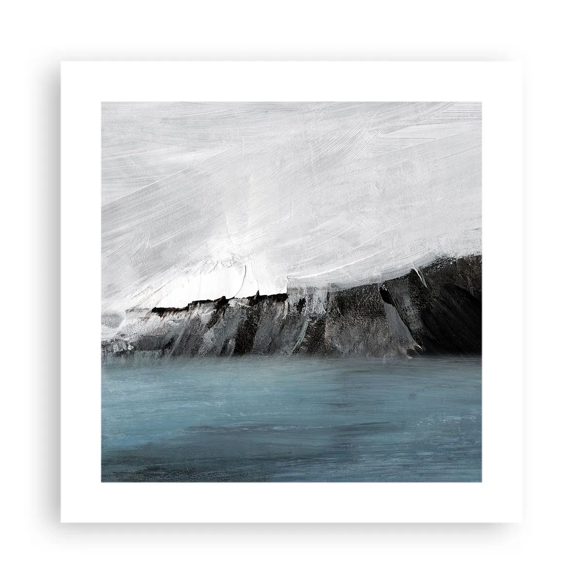Poster - Water – aarde: botsing der elementen - 40x40 cm