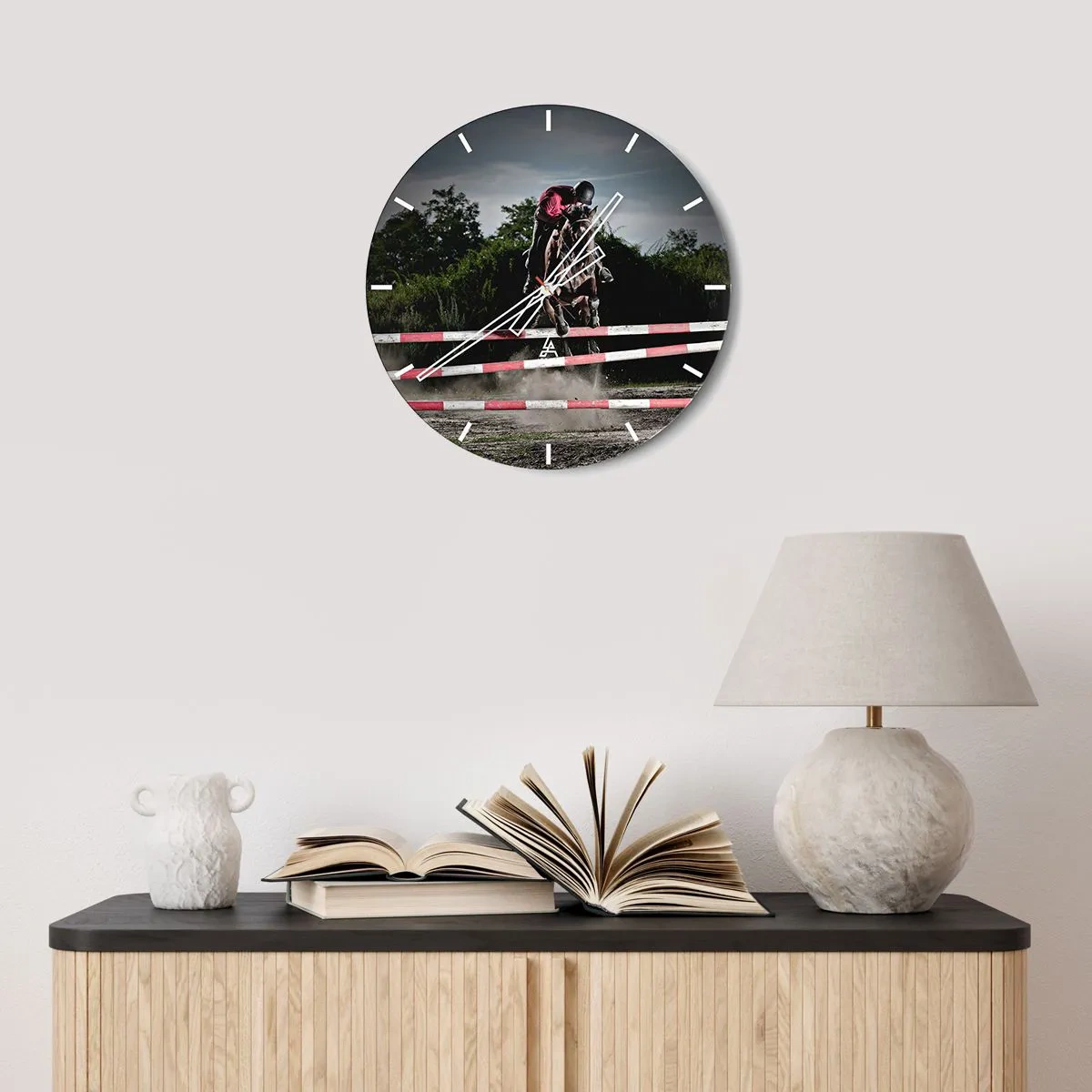 Wandklok - Klok - Samen naar de overwinning - 40x40 cm