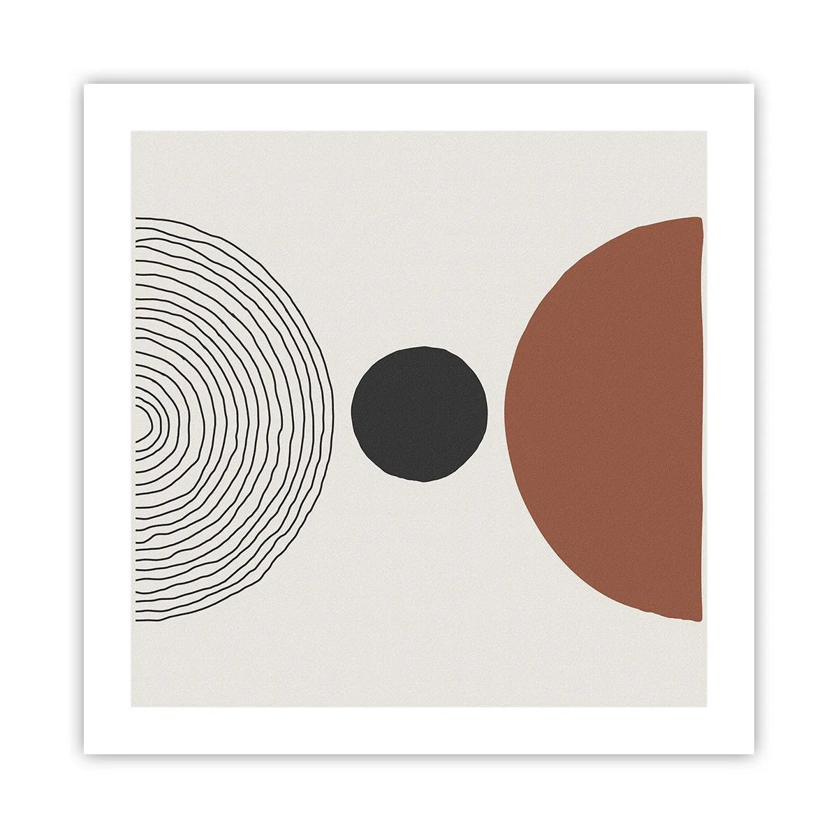 Poster - Het middelpunt van de aandacht - 50x50 cm