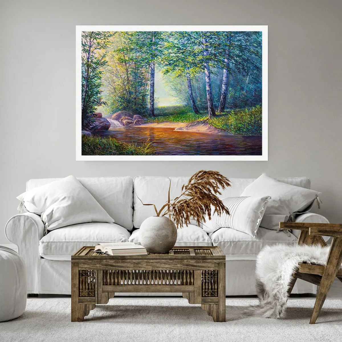 Poster - Idyllisch landschap - 70x50 cm