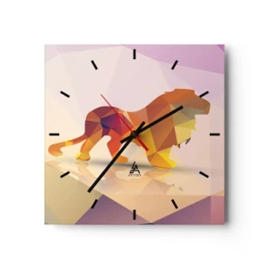 Wandklok - Klok - De diamanten koning - 30x30 cm