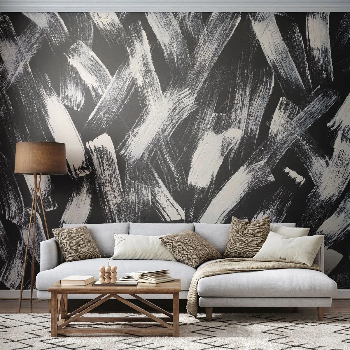 Fotobehang Standard Eco - Abstractie in de industriële spirit - Deel, Modern, Poetsen - 150x105 cm