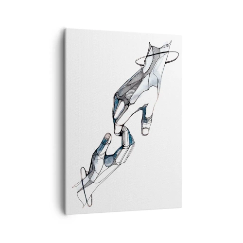 Schilderen op canvas - Een goed gebaar - 50x70 cm