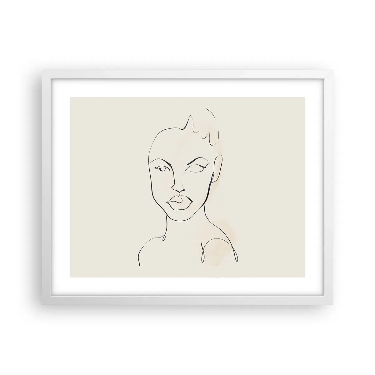 Poster in een witte lijst - Een overzicht van sensualiteit - 50x40 cm