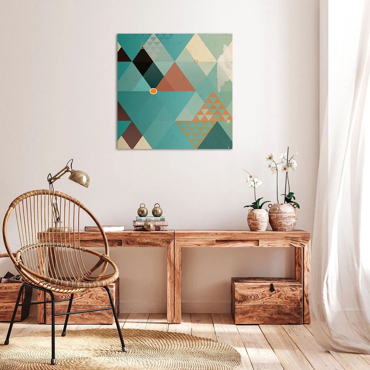 Schilderen op canvas - Eenheid van veelheid, veelheid van eenheid - 70x70 cm