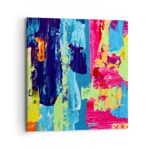 Schilderen op canvas - Het leven is mooi! - 70x70 cm