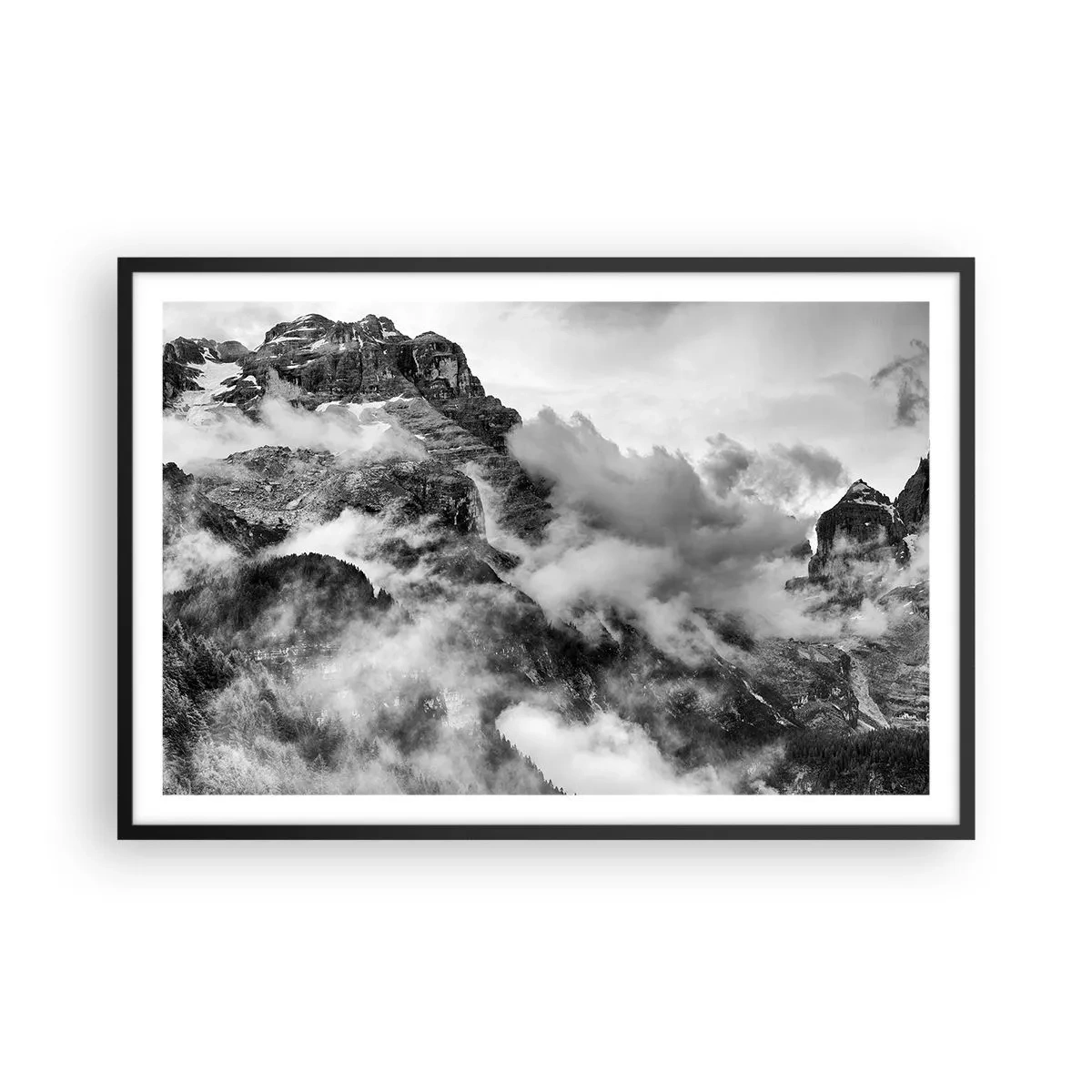 Poster in een zwarte lijst - Mooi en wreed - 91x61 cm