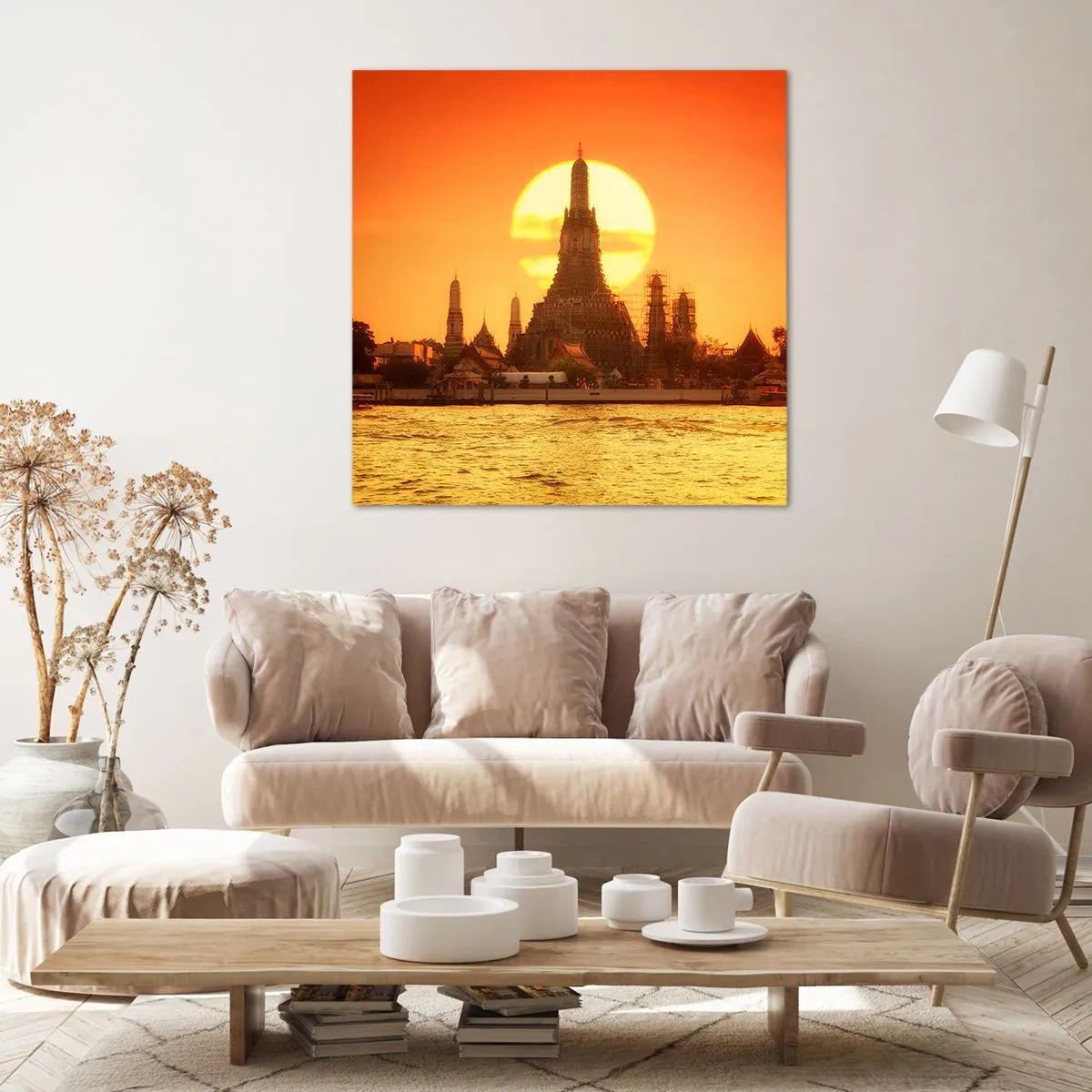 Schilderen op canvas - Naar de zon, altijd naar de zon toe - 30x30 cm