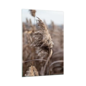 Schilderen op glas - Tijd om met de wind mee te gaan - 80x120 cm