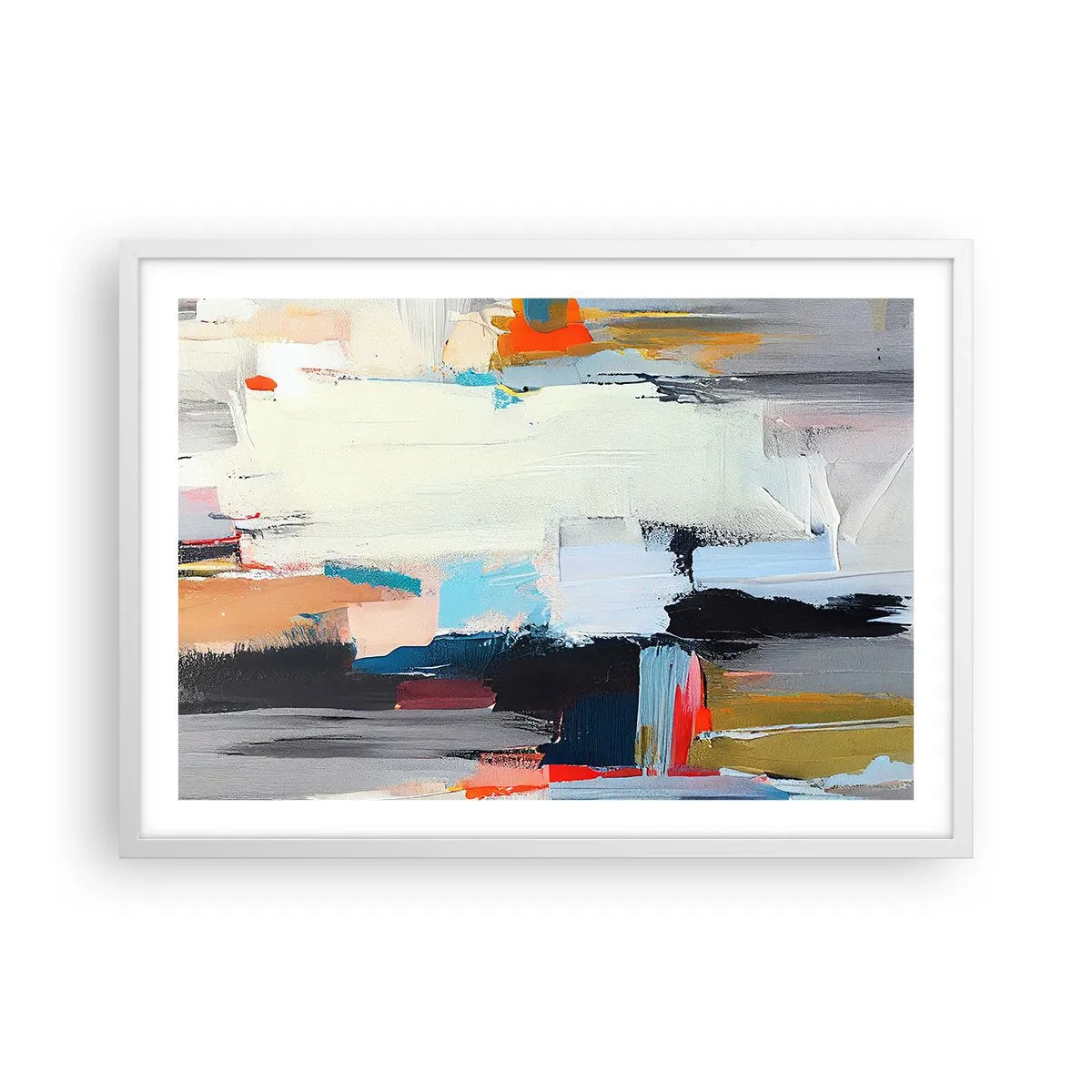 Poster in een witte lijst - Is er een methode? - 70x50 cm