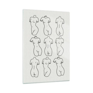 Schilderen op glas - Alleen Venus - 50x70 cm