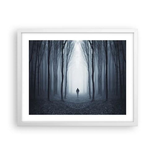 Poster in een witte lijst - En alles is eenvoudig en duidelijk - 50x40 cm