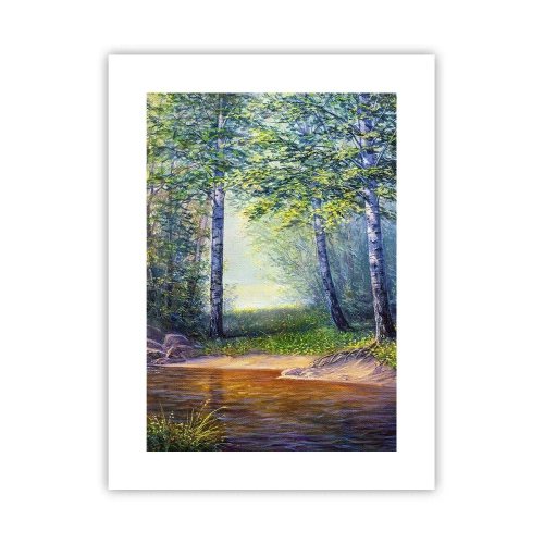 Poster - Idyllisch landschap - 30x40 cm