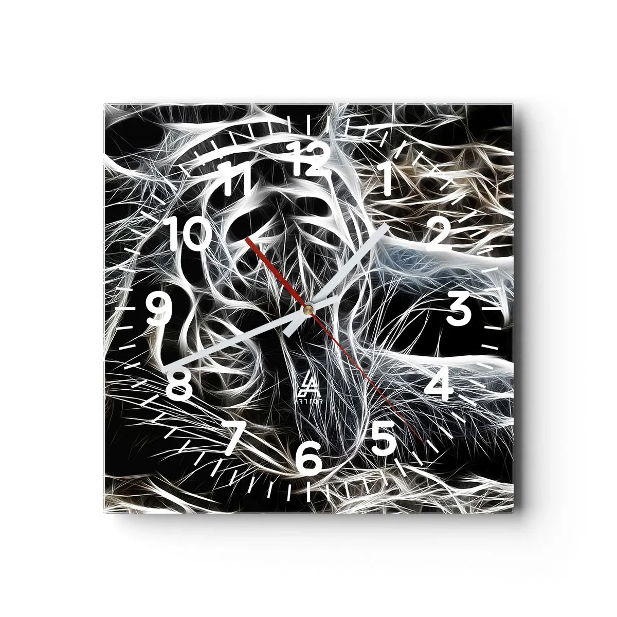 Wandklok - Klok - Een onderzoek naar de lichtheid van katten - 40x40 cm