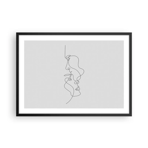 Poster in een zwarte lijst - De hitte van bittere verlangens - 70x50 cm