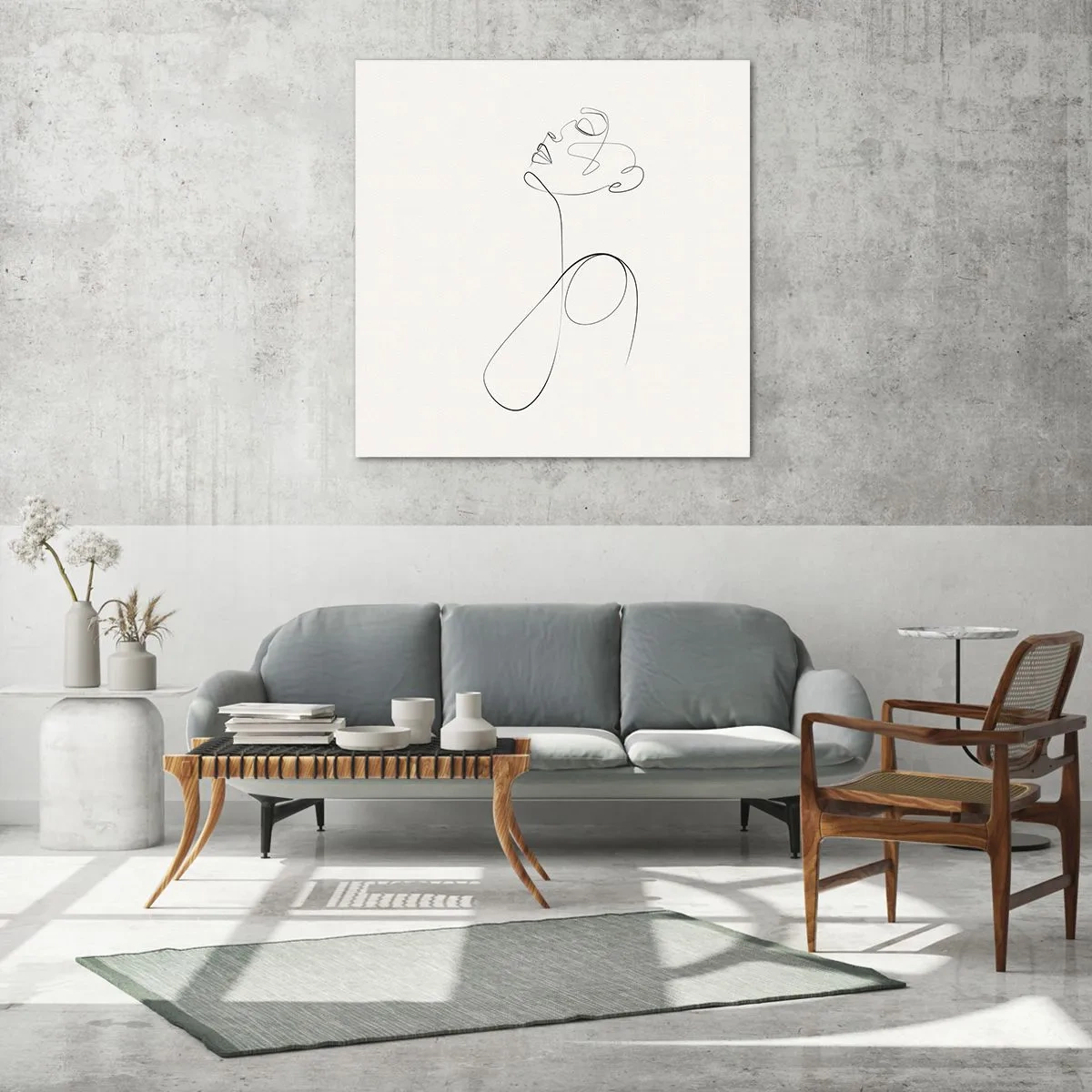 Schilderen op glas - Loopt in dromen - 70x70 cm