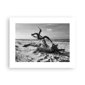 Poster - Zee sculptuur - 40x30 cm