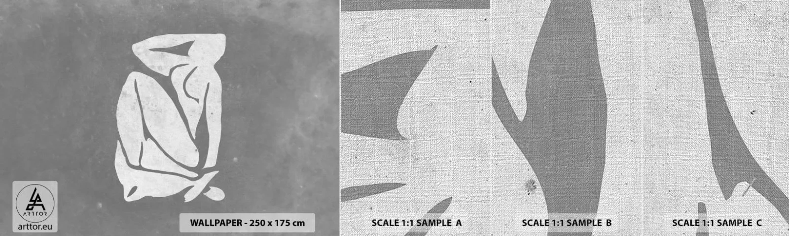 Fotobehang Monster Premium Canvas - In reflectie - Minimalistisch, Handeling, Delicaat - 100x30 cm