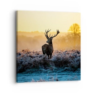 Schilderen op canvas - Gekroond op zijn landgoed - 30x30 cm