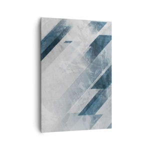 Schilderen op canvas - Ruimtelijke compositie - grijze beweging - 70x100 cm