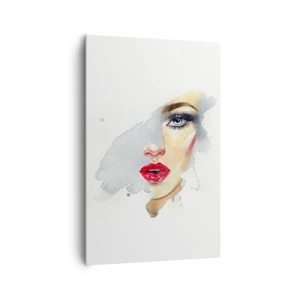 Schilderen op canvas - Weerspiegeld in een druppel water - 80x120 cm