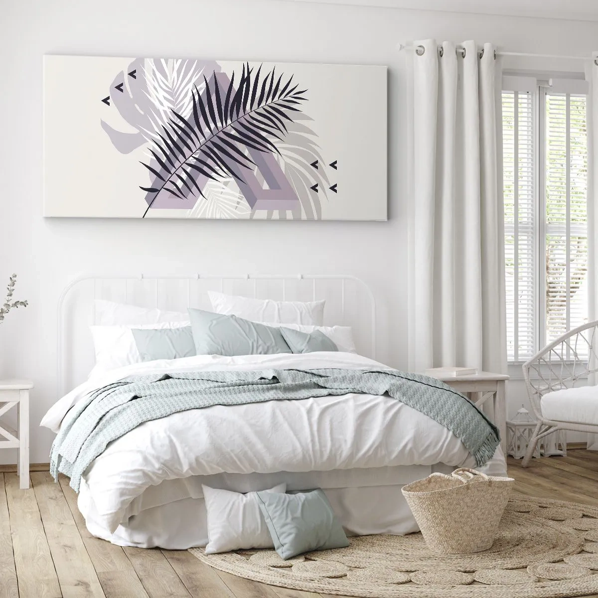 Schilderen op canvas - De schaduw van de schaduw - 90x30 cm