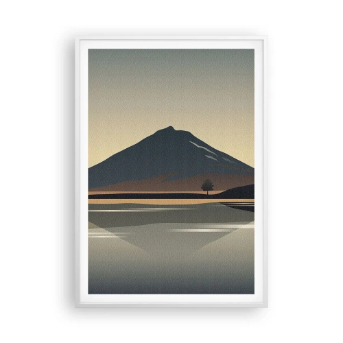 Poster in een witte lijst - Spiegelreflectie - 70x100 cm