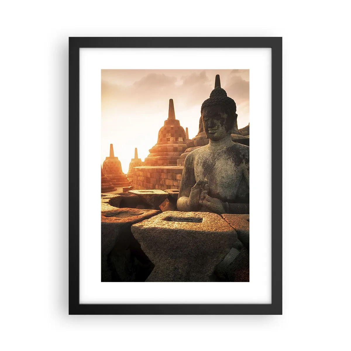 Poster in een zwarte lijst - Weer van grote wijsheid - 30x40 cm