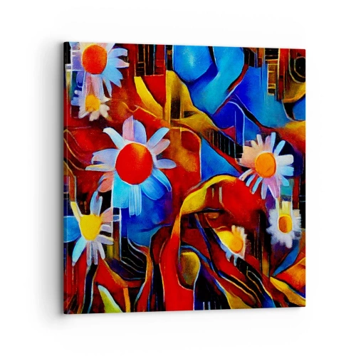 Schilderen op canvas - De kleuren van het leven - 70x70 cm