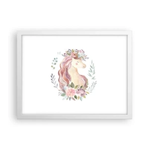 Poster in een witte lijst - Een uitnodiging in de wereld van sprookjes - 40x30 cm