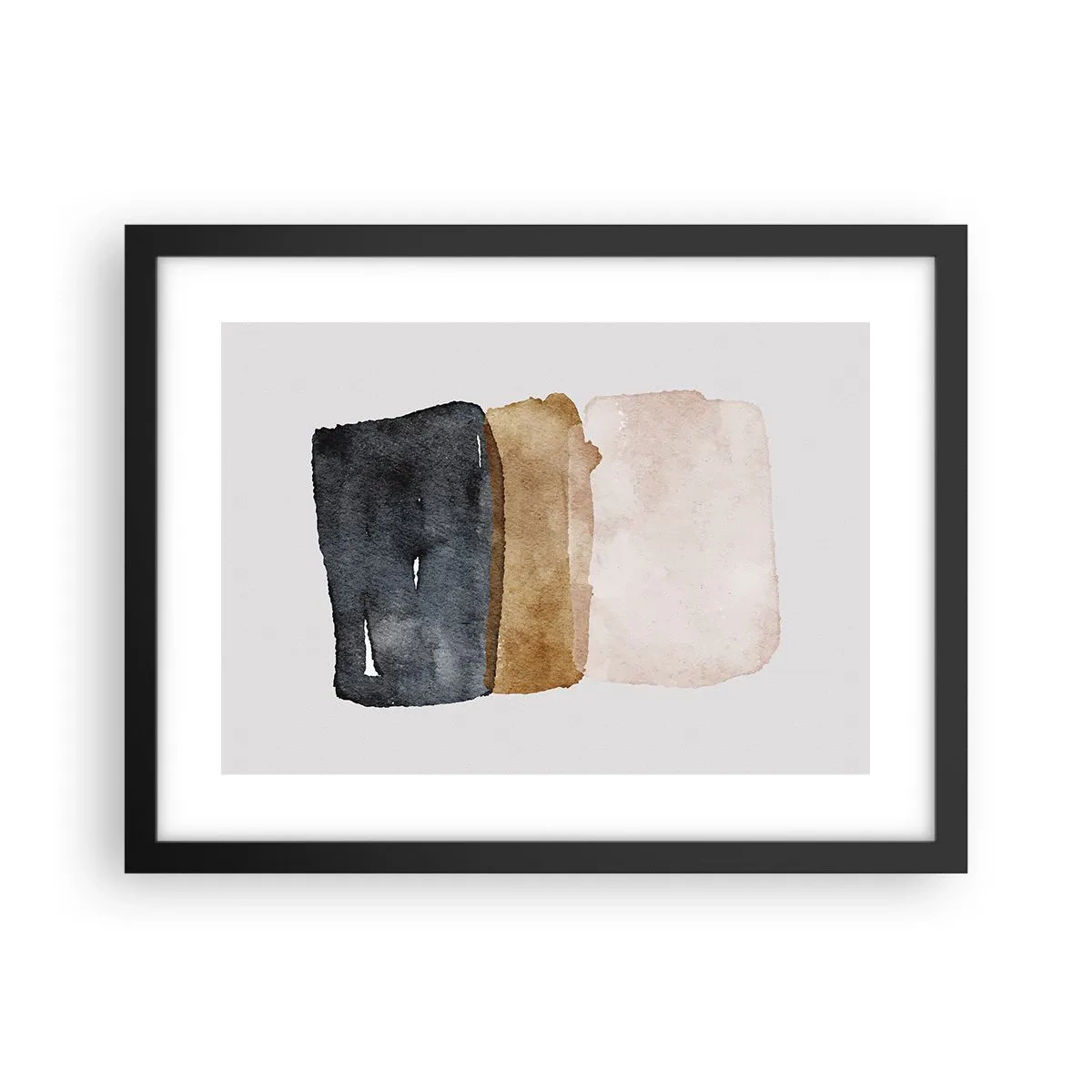 Poster in een zwarte lijst - De samenstelling van de kleuren van de aarde - 40x30 cm