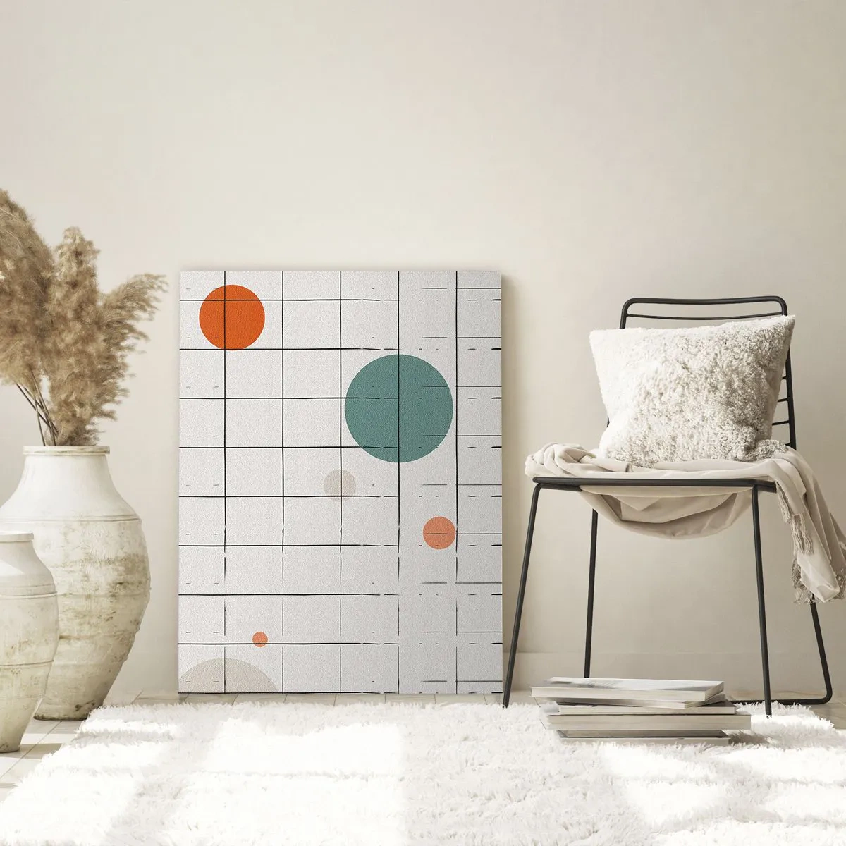 Schilderen op glas - Gevangen. Wij of zij? - 80x120 cm