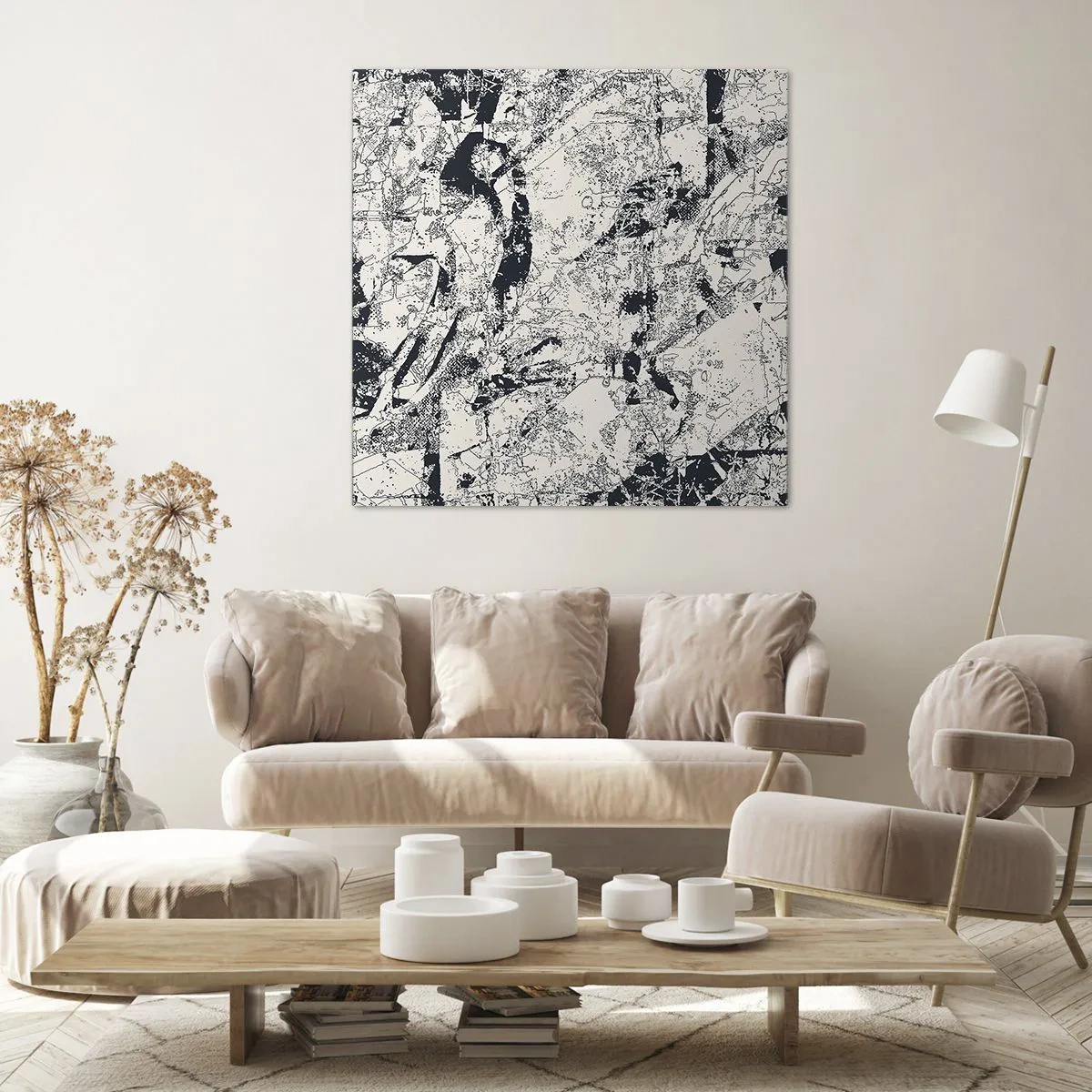 Schilderen op canvas - Interpenetratie van tegenstellingen - 50x50 cm