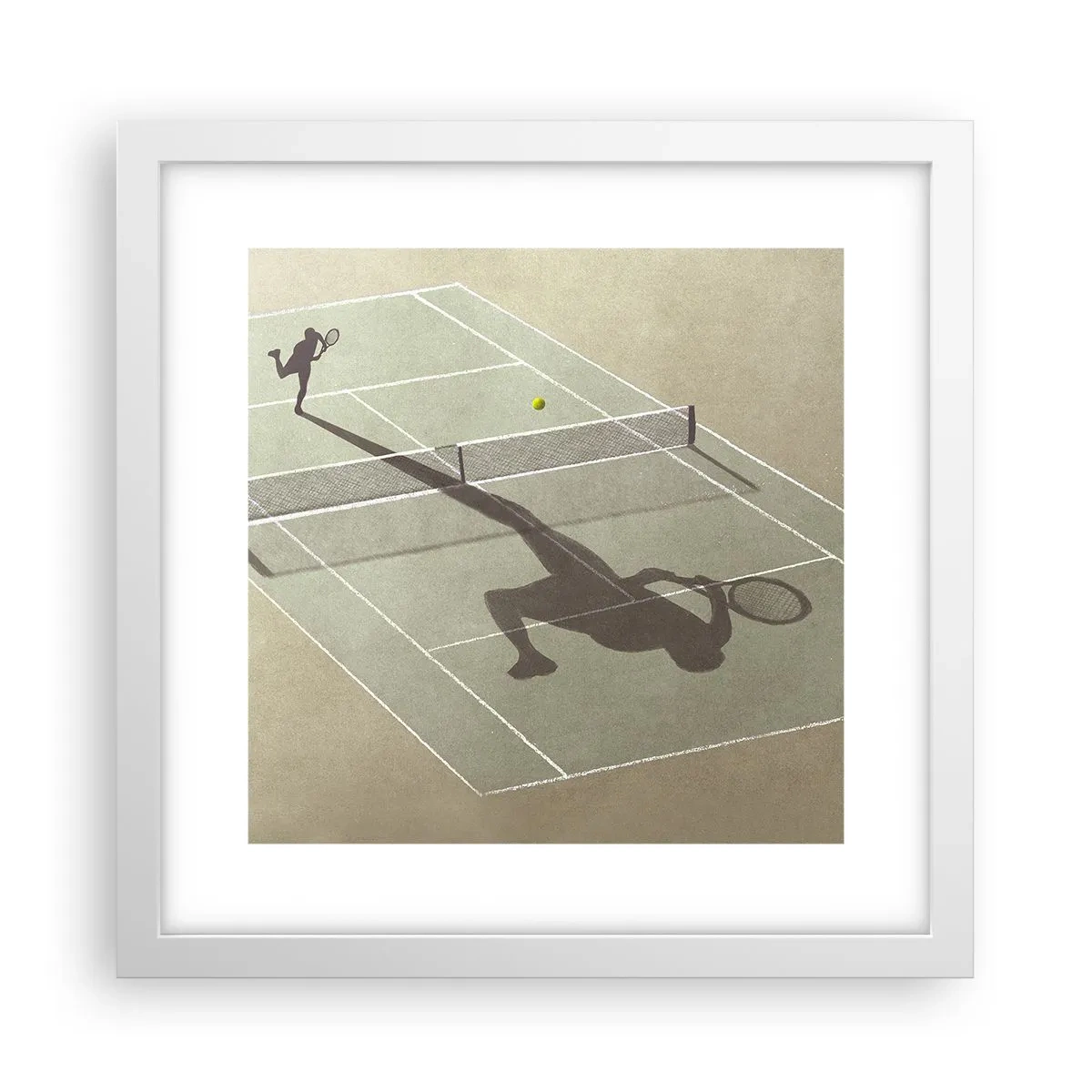 Poster in een witte lijst - Jezelf overwinnen - 30x30 cm