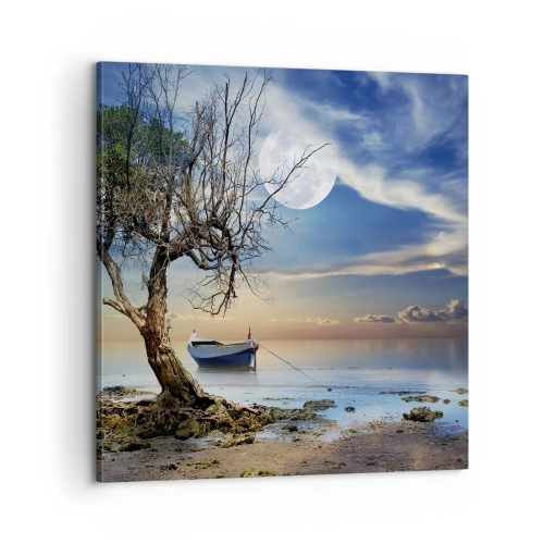 Schilderen op canvas - Is dit het einde of het begin? - 60x60 cm