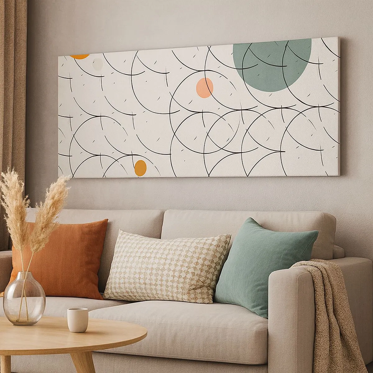 Schilderen op canvas - In de pop-art-sfeer - 100x40 cm