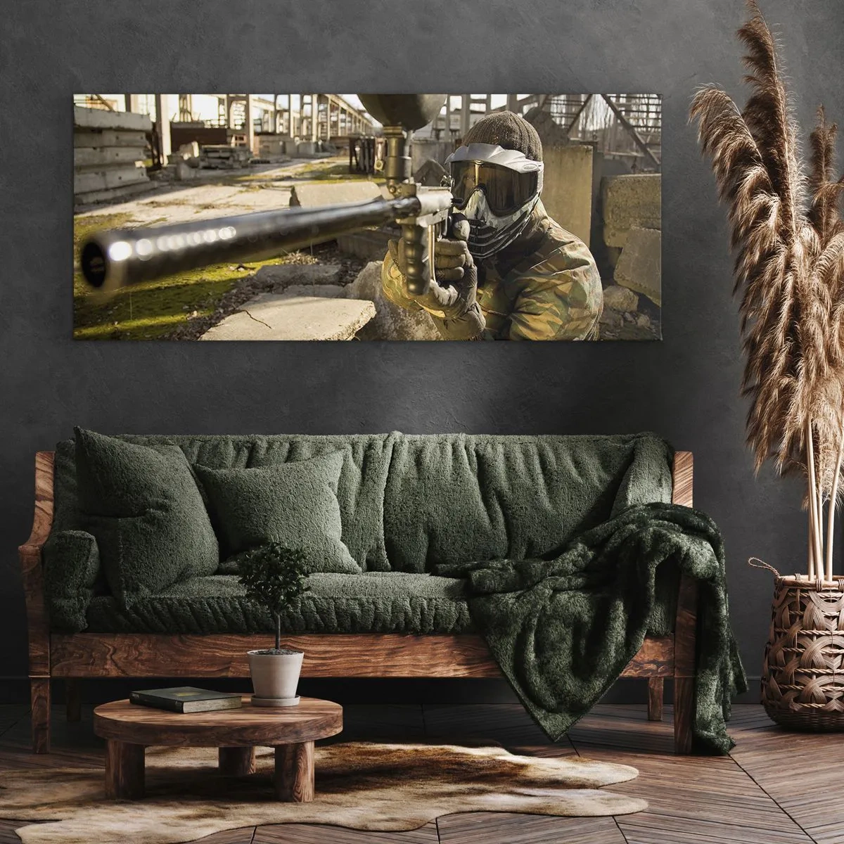 Schilderen op canvas - En jij kunt een held worden - 160x50 cm