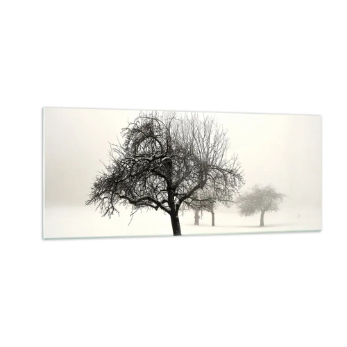 Schilderen op glas - Winterslaap - 100x40 cm